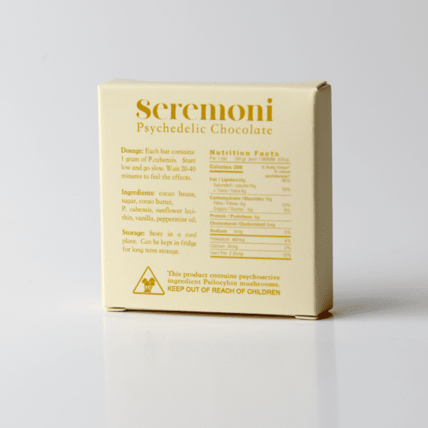 Seremoni Psilocybin Chocolate Bar - Mint 1000mg - Image 2