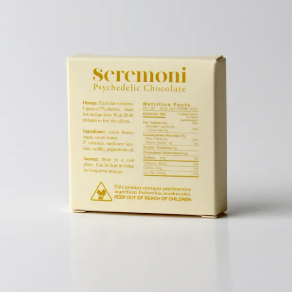 Seremoni Psilocybin Chocolate Bar - Mint 1000mg - Image 2