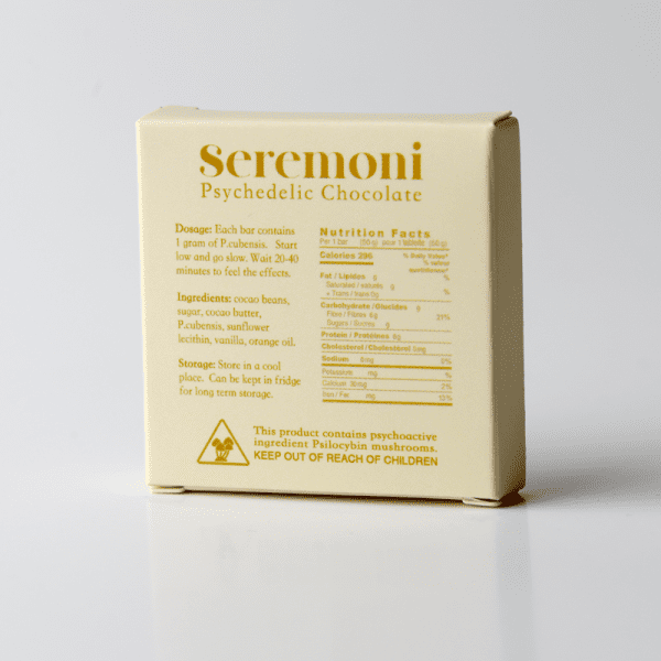 Seremoni Psilocybin Chocolate Bar - Orange 1000mg - Image 3